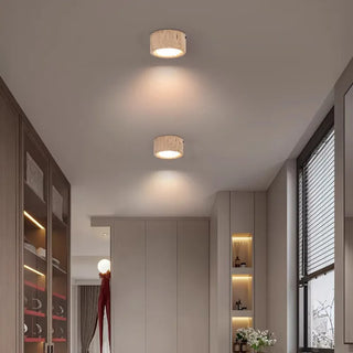 Celako™ Iwasu Ceiling Light | Yellow Travertine Wabi Sabi Style Living Room Lighting