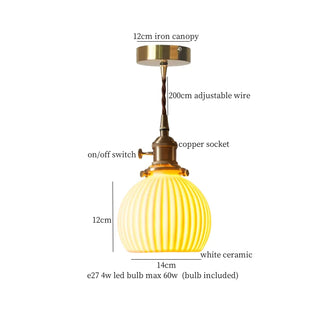 Celako™ Flutella Pendant Light | Ceramic Kitchen Island Lighting