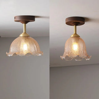 Celako™ Orbola Ceiling Light | Wood Glass Kitchen Island Lighting