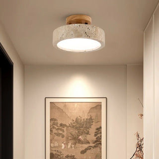 Celako™ Lithura Ceiling Light | Yellow Travertine Japan Vintage