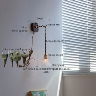 Celako™ Shizuku Wall Light | Glass Japan Wabi Sabi