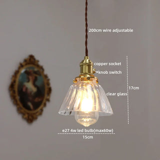 Celako™ Cuprina Pendant Light | Glass Dining Room Lighting