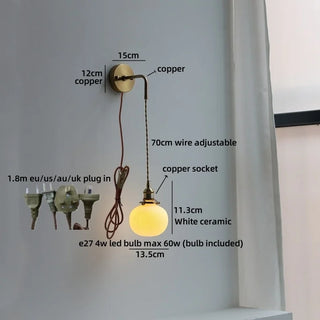Celako™ Cuporo Wall Light | Copper Bedroom Lighting