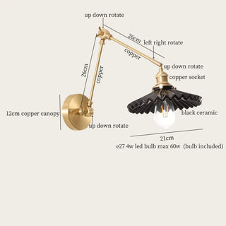 Celako™ Cupriana Wall Light | Copper Bedroom Lighting