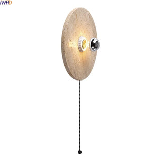 Celako™ Tiravo Wall Light | Yellow Travertine Entryway Lighting