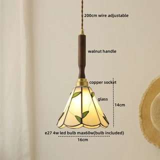 Celako™ Aquarel Pendant Light | Blue Glass Bedroom Lighting