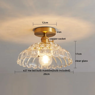 Celako™ Opalio Ceiling Light | Glass Bedroom Lighting