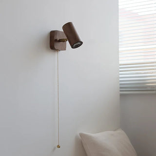 Celako™ Nocino Wall Light | Walnut Wood Bedside Lighting