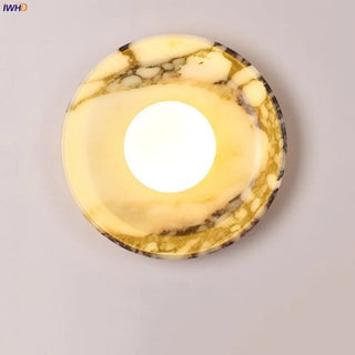 Celako™ Orbita Wall Light | Marble Glass Bedroom Lighting