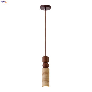 Celako™ Tivolum Pendant Light | Yellow Travertine Dining Room Lighting