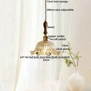 Celako™ Esmara Pendant Light | Green Glass Stone Bedroom Lighting