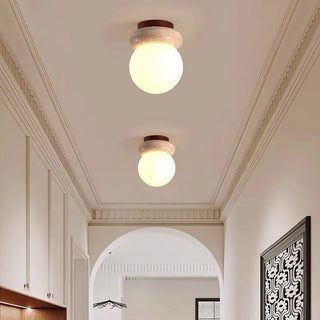 Celako™ Lustone Ceiling Light | Yellow Travertine Kitchen Island Lighting
