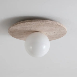Celako™ Carparo Ceiling Light | Yellow Travertine Japan Style