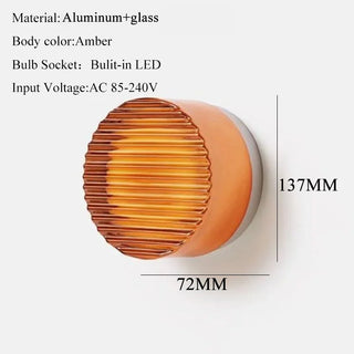 Celako™ Lumora Wall Light | Glass Bedroom Lighting