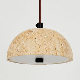 Celako™ Tuffeau Pendant Light | Yellow Travertine Wabi Sabi Kitchen Island Lighting
