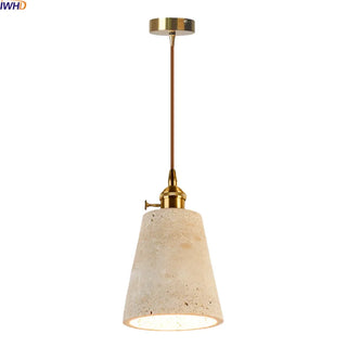 Celako™ Ambrino Pendant Light | Yellow Travertine Modern Style