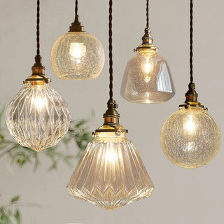 Celako™ Kintsugi Pendant Light | Glass Bedroom Lighting