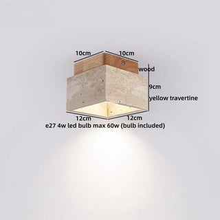 Celako™ Basalto Ceiling Light | Black Travertine Kitchen Island Lighting