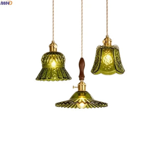 Celako™ Smaragd Pendant Light | Green Glass Kitchen Island Lighting