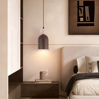 Celako™ Livoro Pendant Light | Yellow Travertine Bedroom Lighting