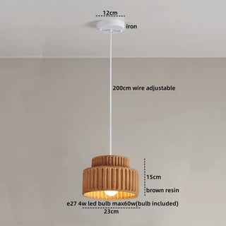Celako™ Velora Pendant Light | Resin Bedroom Lighting