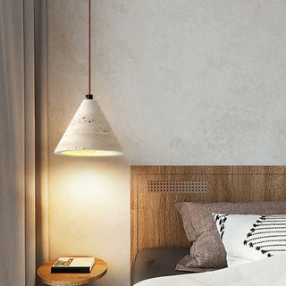 Celako™ Tavari Pendant Light | Yellow Travertine Dining Room Lighting