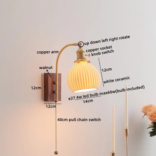 Celako™ Auredo Wall Light | Copper Bedside Lighting
