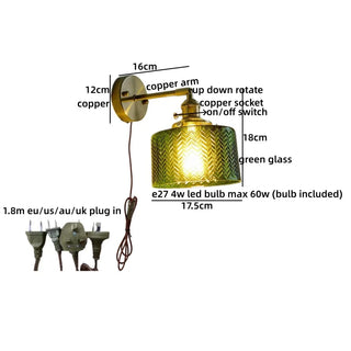 Celako™ Rinzen Wall Light | Glass Bedroom Lighting