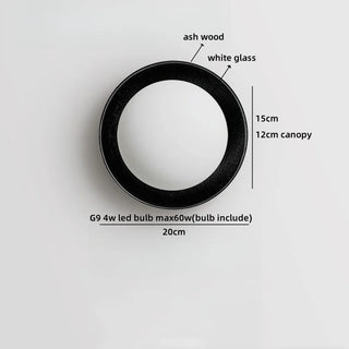 Celako™ Natura Wall Light | Ash Wood Bedside Lighting