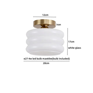 Celako™ Opella Ceiling Light | Glass Iron Dining Room Lighting