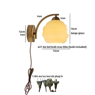 Celako™ Glazia Wall Light | Glass Bedroom Lighting