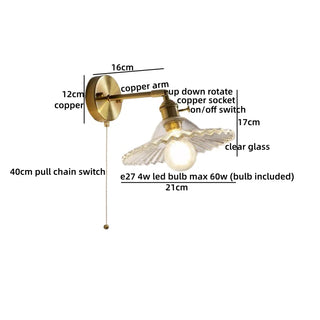Celako™ Rinzen Wall Light | Glass Bedroom Lighting