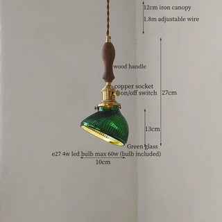 Celako™ Aventine Pendant Light | Green Glass Kitchen Island Lighting