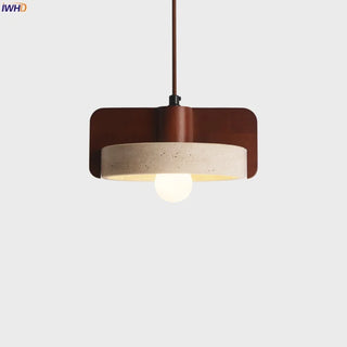 Celako™ Calcaria Pendant Light | Wood Yellow Travertine Bedroom Lighting