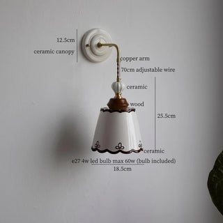 Celako™ Argilea Wall Light | Ceramic Living Room Lighting