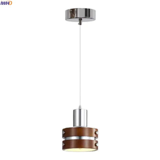 Celako™ Ferligne Pendant Light | Iron and Wood Living Room Lighting