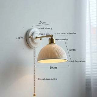 Celako™ Cerami Wall Light | Ceramic Bedroom Lighting