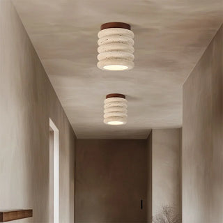 Celako™ Amberite Ceiling Light | Yellow Travertine Kitchen Island Lighting