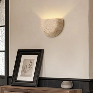 Celako™ Travica Wall Light | Yellow Travertine Bedroom Lighting