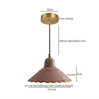 Celako™ Hakusei Pendant Light | Glazed Hand-Painted Ceramic Kitchen Island Lighting