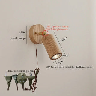 Celako™ Auligna Wall Light | Wood Modern Minimalism Living Room Lighting