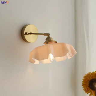 Celako™ Cuprosa Wall Light | Glass Bedside Lighting