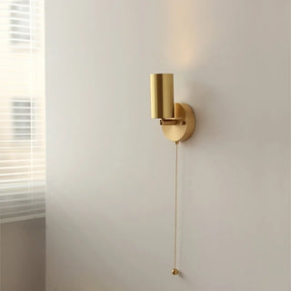 Celako™ Kavara Wall Light | Copper & Walnut Wood Bedroom Lighting