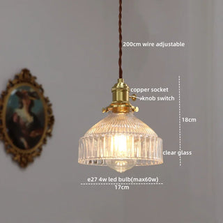 Celako™ Cuprina Pendant Light | Glass Dining Room Lighting