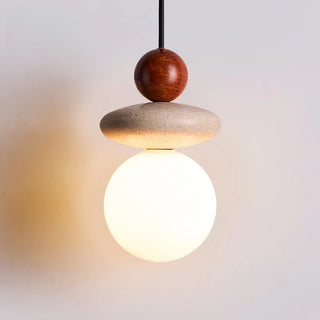 Celako™ Flavesco Pendant Light | Yellow Travertine Bedroom Lighting