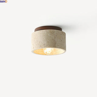 Celako™ Travoro Ceiling Light | Yellow Travertine Modern Wabi Sabi Style