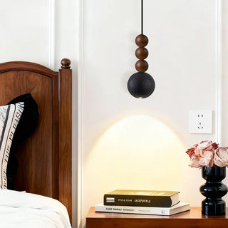 Celako™ Neropiet Pendant Light | Black Travertine Bedroom Lighting