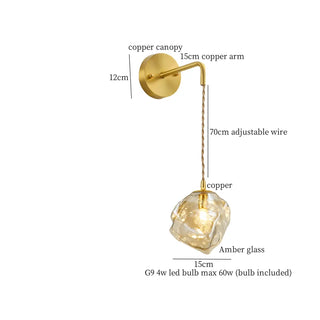 Celako™ Vitrelli Wall Light | Copper Bedroom Lighting