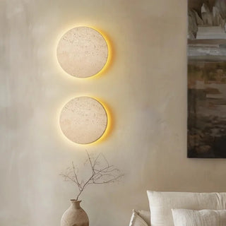 Celako™ Travertine Wall Light | Travertine Living Room Lighting