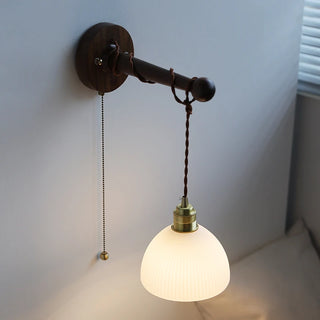Celako™ Lunari Wall Light | Glass Bedside Lighting